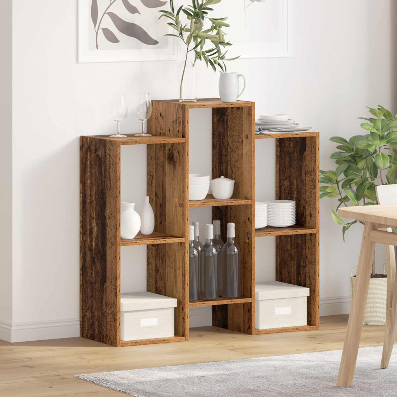 90cm H x 90cm W Bookcase, Old Wood