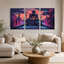 Ensemble d'art mural sur toile Rainy-481147575