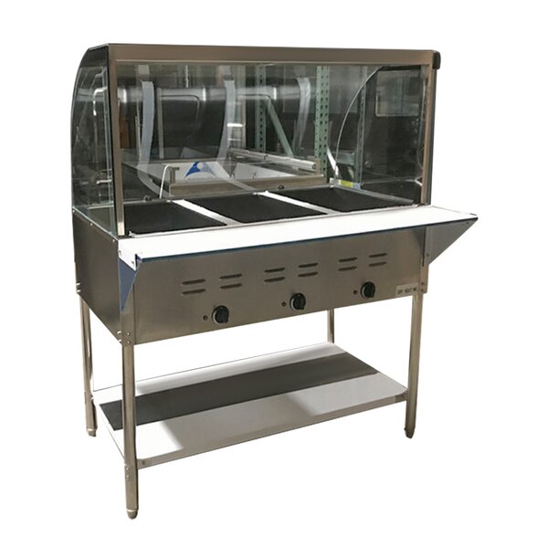 Prep & Savour 3 Pan Commercial 21 Quart Electric Steam Table