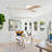 52 In. Integrated LED Indoor White Oak Downrod Mount Ceiling Fan With Remote Control