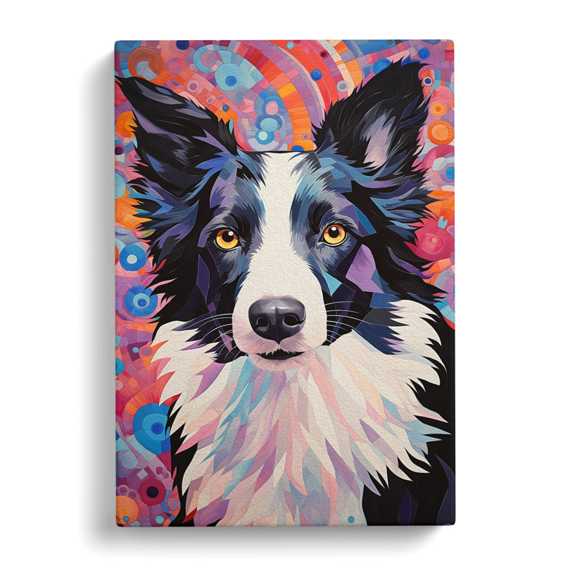 Border Collie - Wrapped Canvas, 50cm H x 35cm W x 3cm D