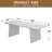 79"L×36"W×29"H Wood Dining Table Kitchen Table with 2 Slanted Legs-464785927