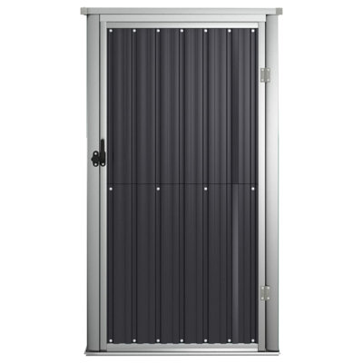 Amelia-Faith Garden Tool Shed Anthracite 88x89x161 cm Galvanised Steel