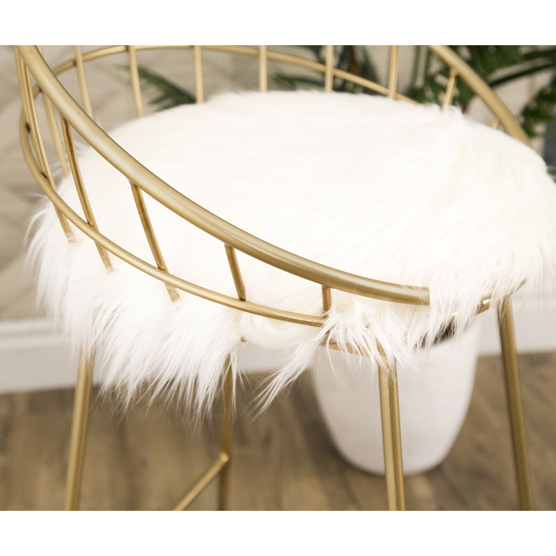 Ljuda Upholstered Counter Stool with Metal Frame