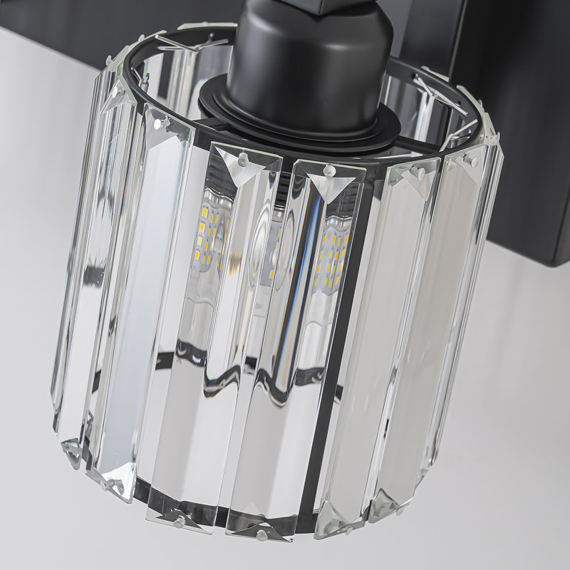 Éclairage pour meuble-lavabo Paislyn, Noir mat, 5