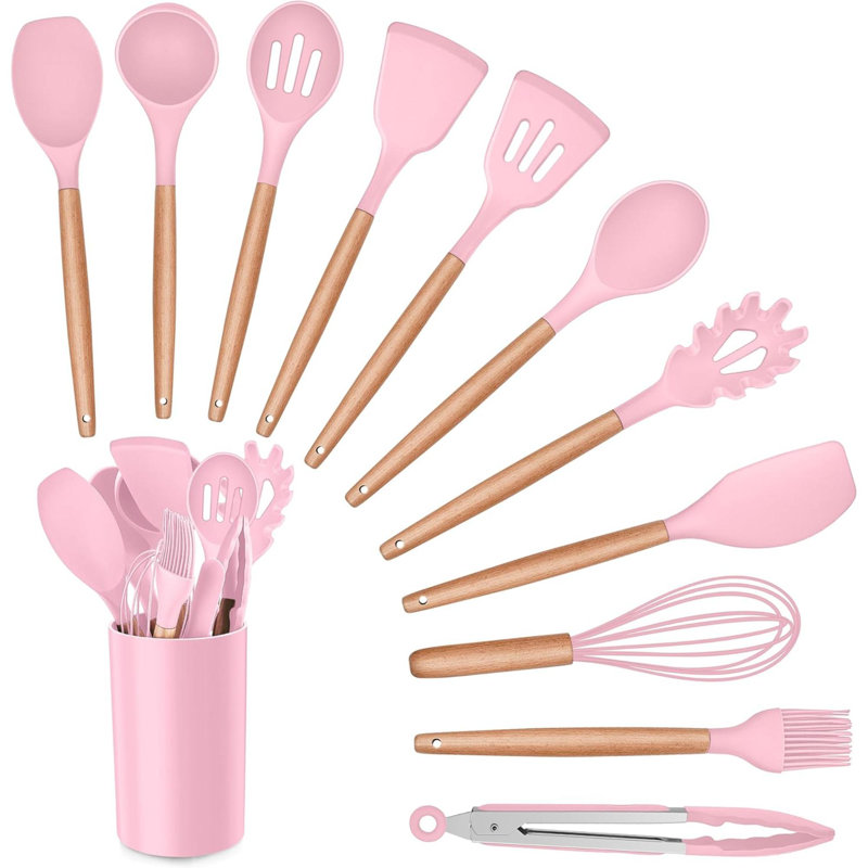 Rareweaves 12 Utensil Set, 34cm, Pink