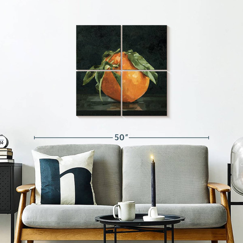 Yarlin Dark Orange Still Life II, 26'' H x 26'' W