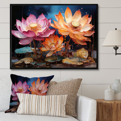 «Lotus Expressionist Vitality I», reproduction sur toile