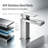 Single Handle Square Bathroom Sink Faucet, One Hole Deck Mount Basin Faucet with Ceramic Cartridge for Bathroom Vanity