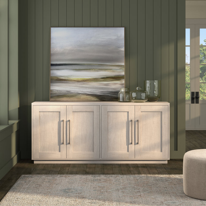 Table de buffet rectangulaire en aulne de 68 po Tillman, Aulne blanc
