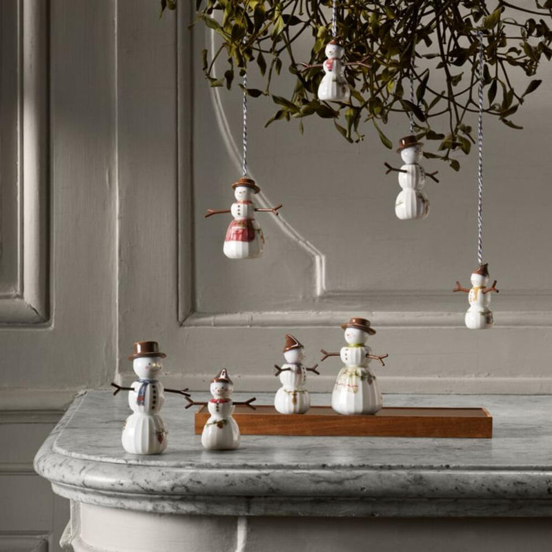 4.5'' Ceramic / Porcelain Snowmen