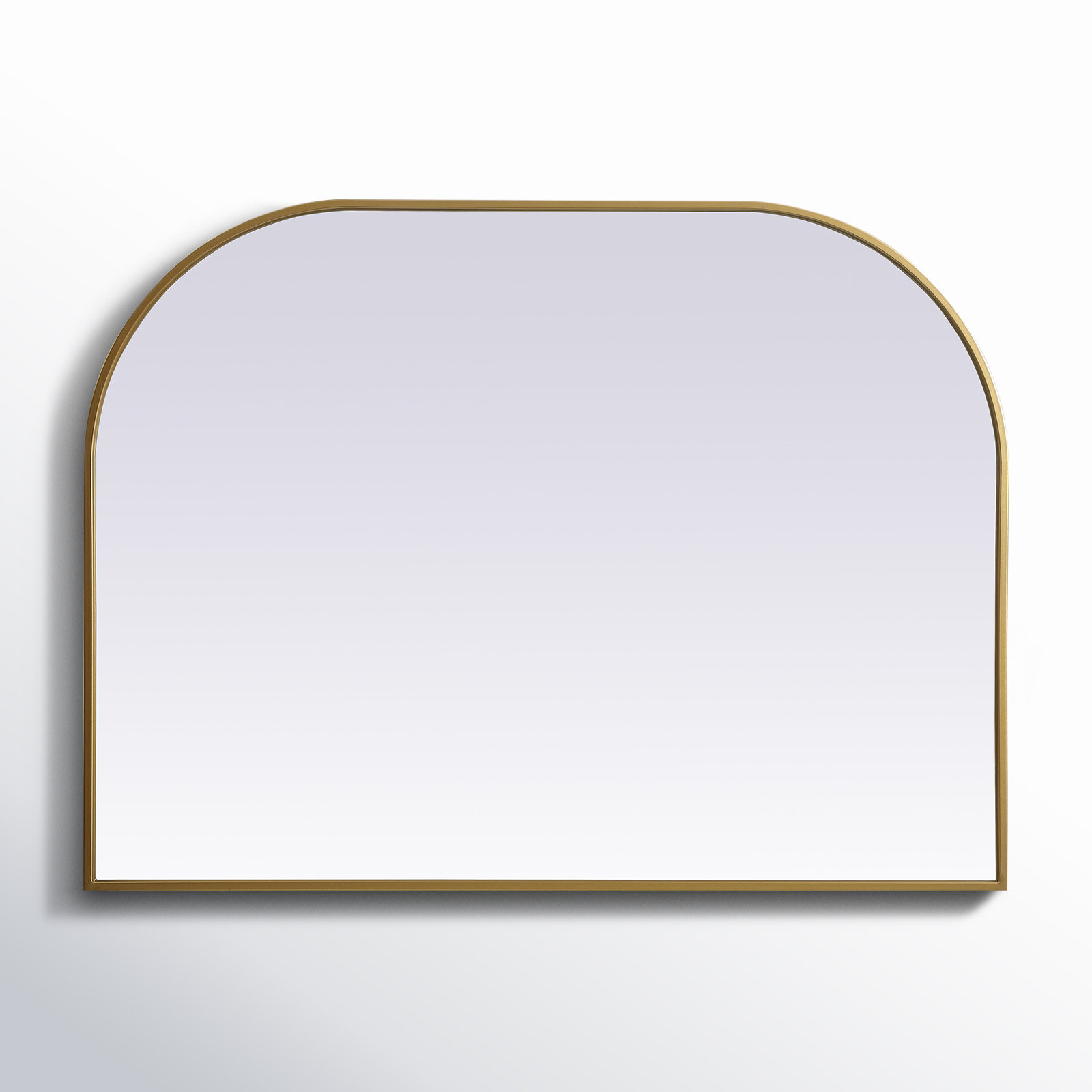 Sabine Metal Wide Arch Wall Mirror, Brass, 30" x 40"