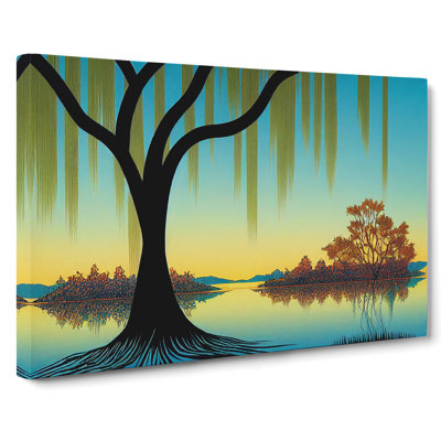 Exquisite Weeping Willow Tree - Wrapped Canvas