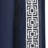 Lush Decor Luxury Modern Square Embroidery Border Semi-Sheer Single Curtain Panel-92077698