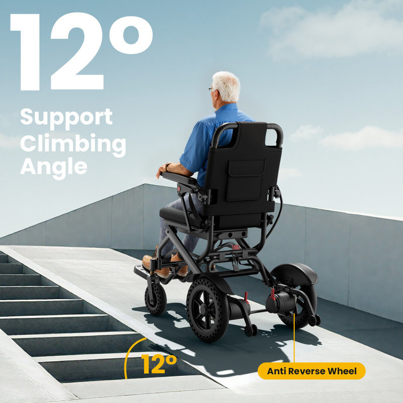 Lightweight Folding Powered Mobility Aid, Compact Portable Mobility Device for Adults