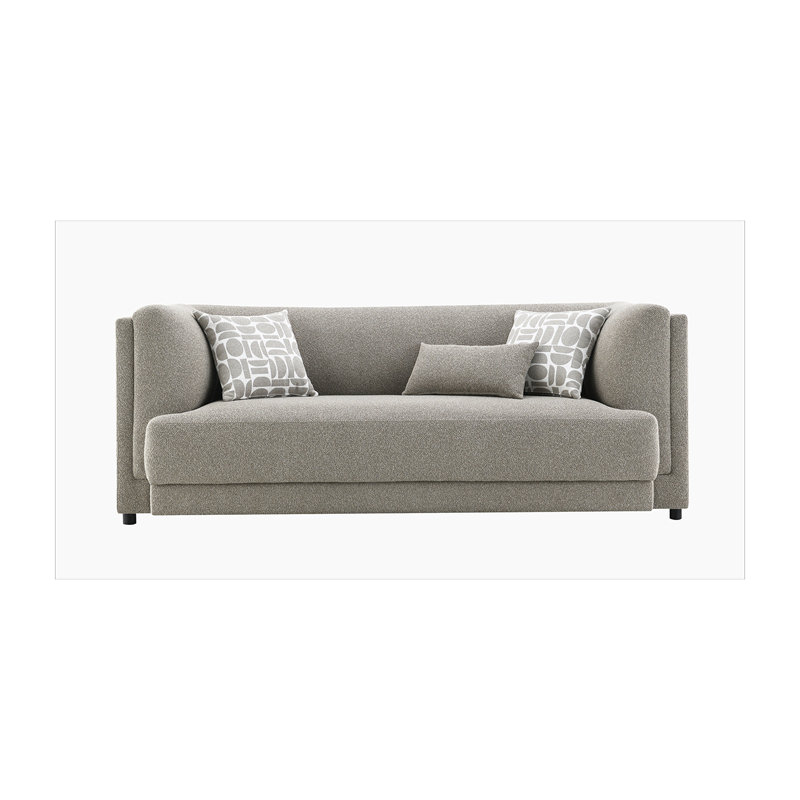 Gray Chenille Sofa w/3 Pillows