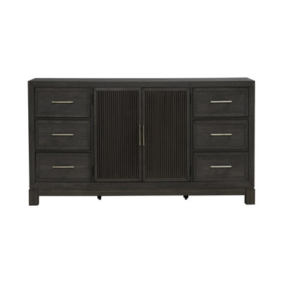 Commode 2 tiroirs 2 portes Keniston