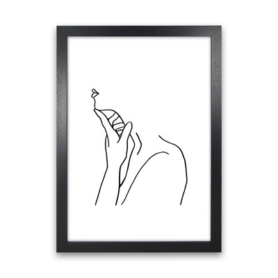 Finger On Chin - No Frame Print