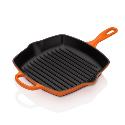 Quadratische Grillpfanne aus Gusseisen