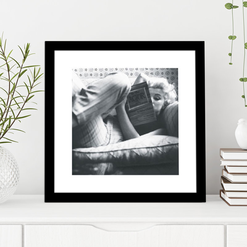 « a good read », reproduction de photo encadrée