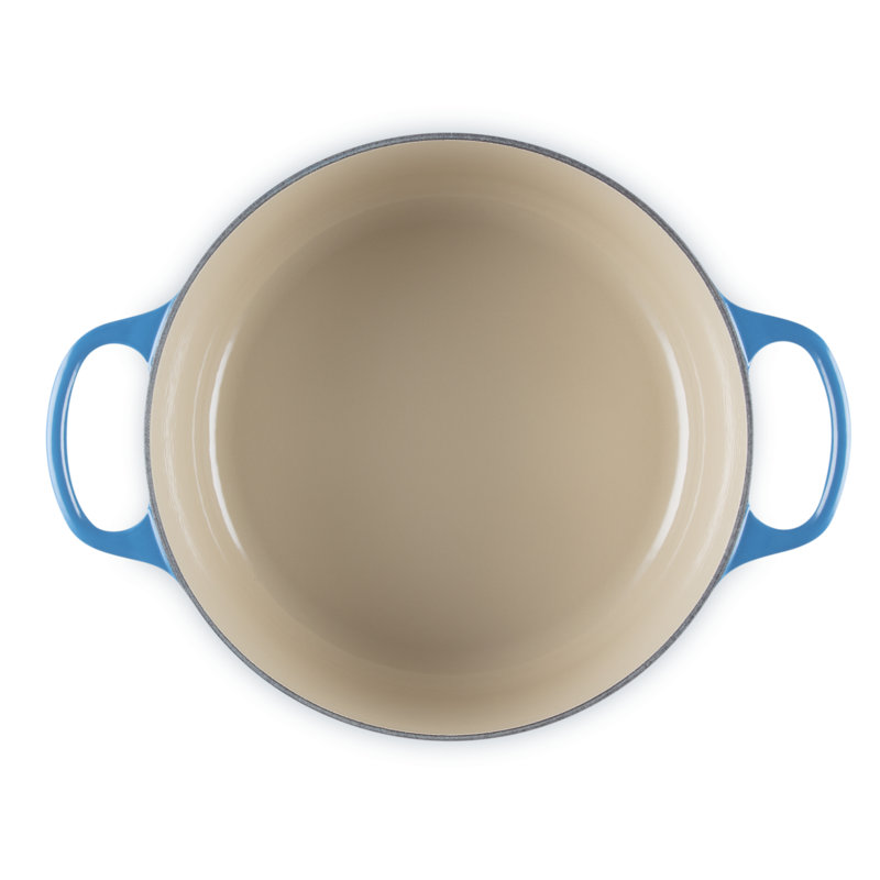 Le Creuset Signature Enameled Cast Iron Round Dutch Oven with Lid, 5.5 quarts, Marseille
