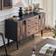 Buffet rétro en bois massif
