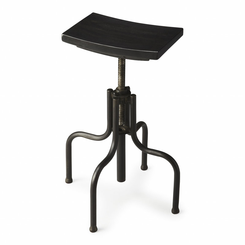Tabouret tournant en bois récupéré