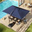 Kappel 10 x 13 Ft Rectangular Tilt Adjustable Curved Cantilever Umbrella with Wheeled Base-92178349