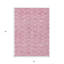 Tapis extérieur lavable à motif géométrique rose et ivoire 3 pi x 5 pi