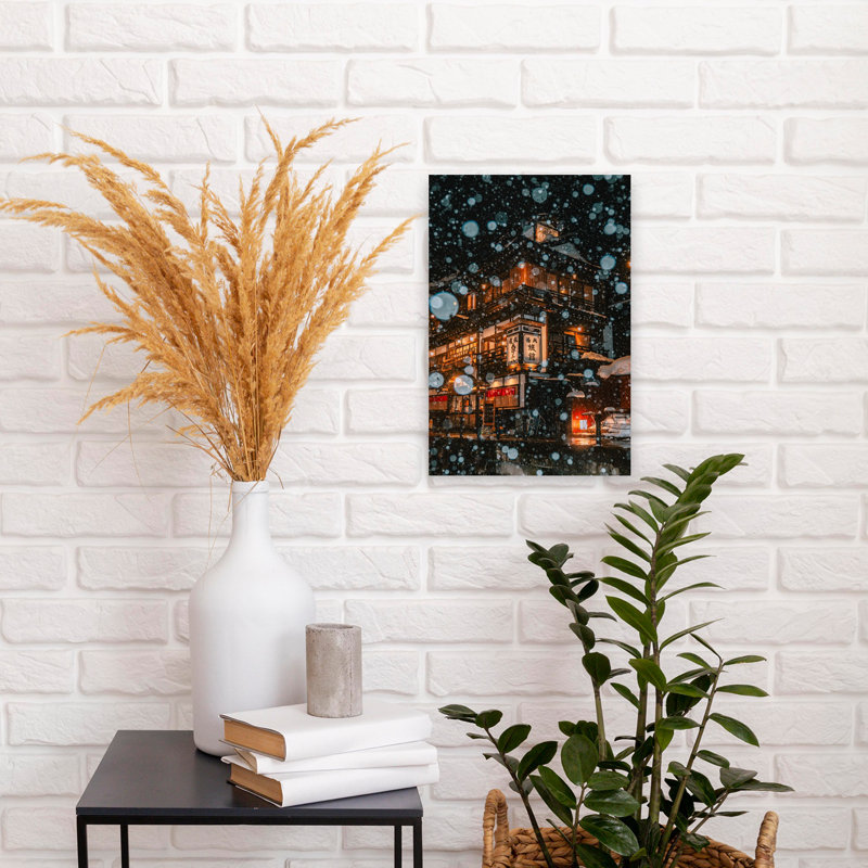 Voix abstraite, architecture contemporaine, art mural, H 18 po x l 12 po