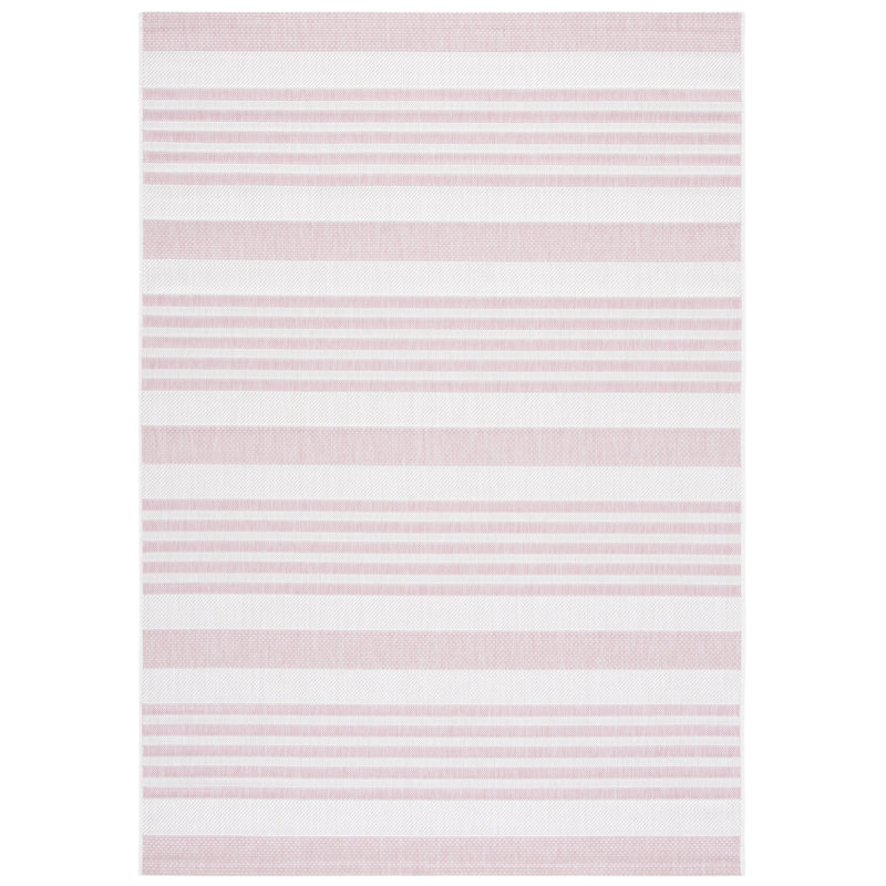 Tapis d'intérieur / extérieur à rayures Ketilfrith Performance, Rectangle 9 pi x 12 pi