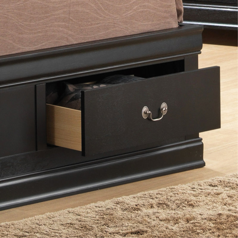 Elegant Full Storage Bed With Classic Charm