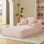 Très grande chaise longue d'intérieur, canapé rembourré en velours côtelé moderne, aucun assemblage requis, canapé-lit confortable pour le salon, le bureau-1431820647