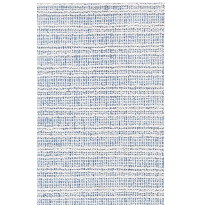 Tapis rayé en laine / coton