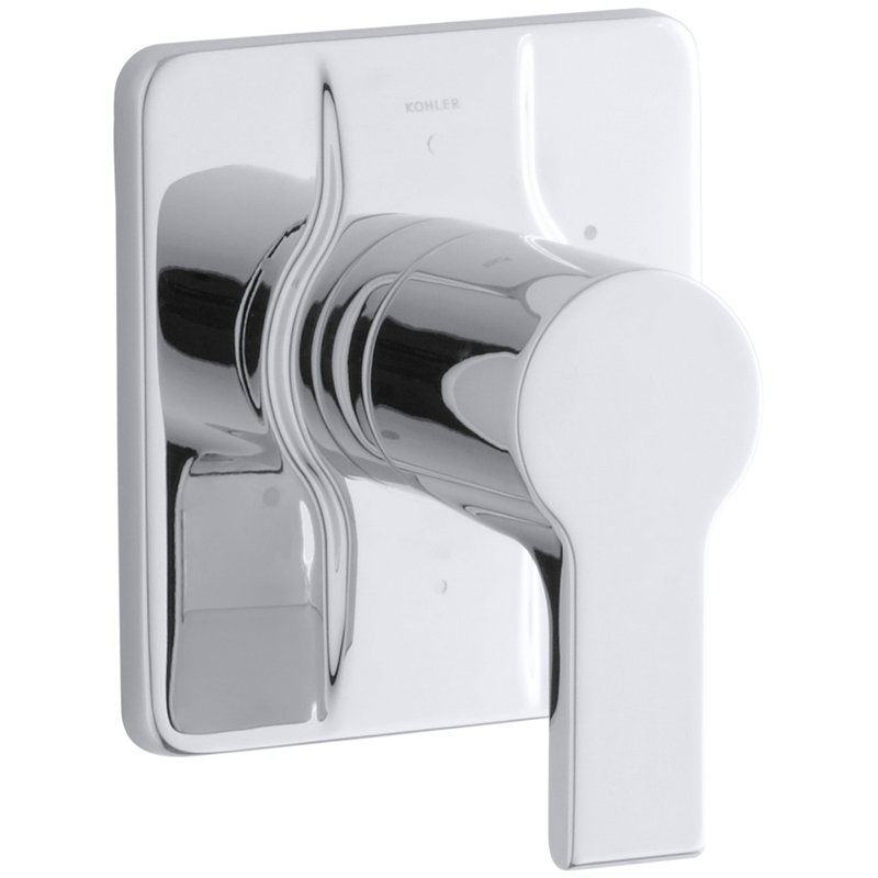 Garniture de soupape de transfert thermostatique, chrome poli Singulier