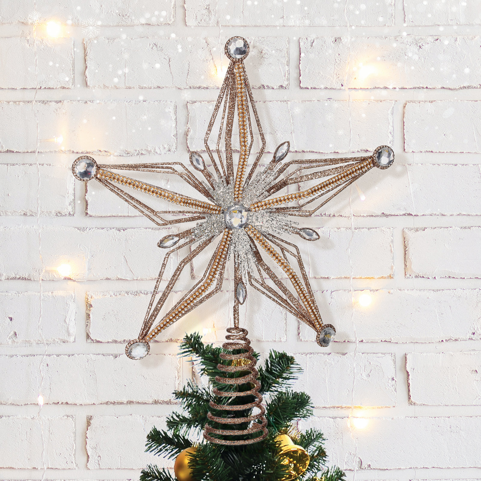 The Holiday Aisle® 13" Shatterproof Tree Topper