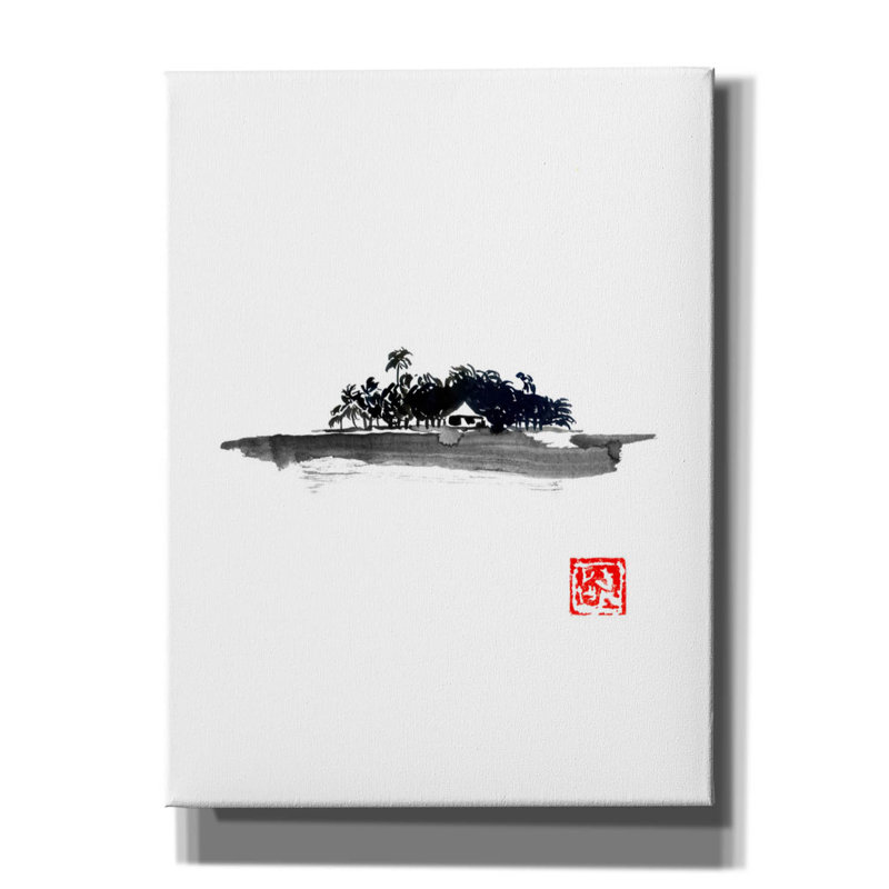 "Île 02" par Pechane, H 16 po x l 12 po