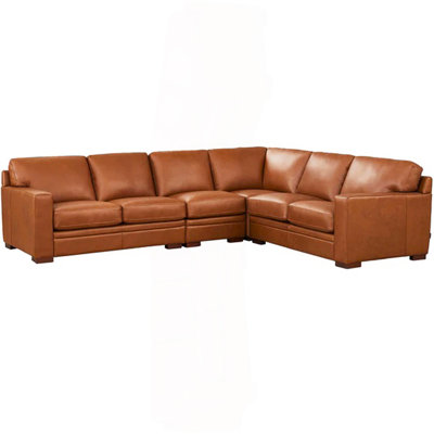 Leather L-Shaped Sectional