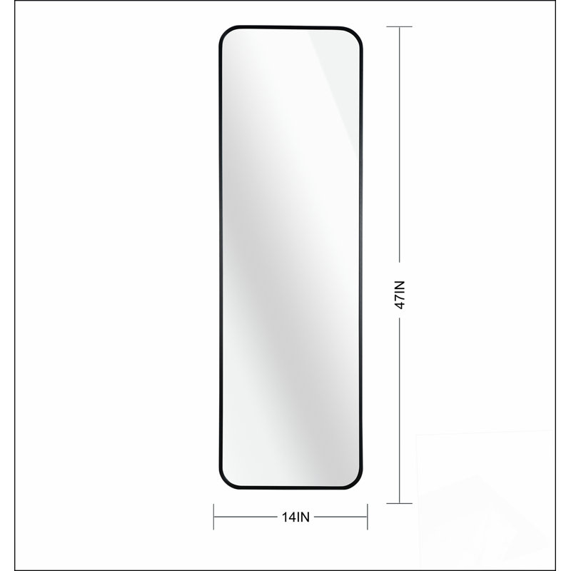 Miroir de porte en alliage d'aluminium durable avec cadre antidéflagrant et surface sans cuivre résistante à la corrosion