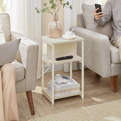 Table de chevet avec station de charge