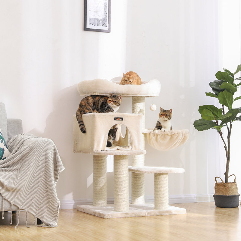 112cm H Cat Tree, Beige