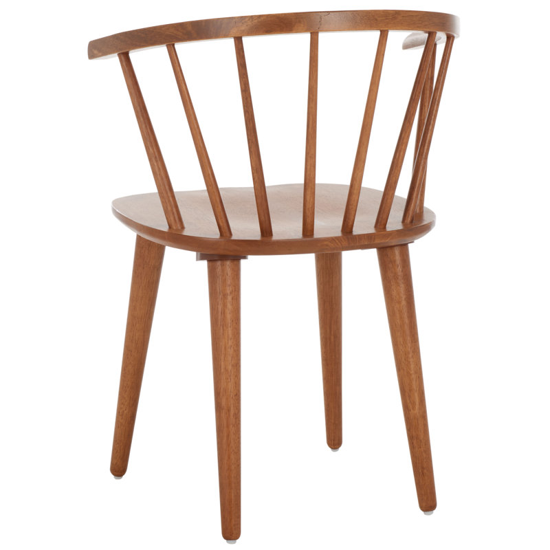 Baek 45cm Solid Spindle Back Arm Chair, Honey
