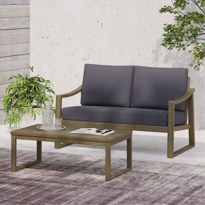SAMWELL COFFEE TABLE&LOVESEAT, Dark Gray, Dark Gray