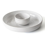 Birch Lane™ Moxley Porcelain Chips And Dip Platter