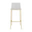 (Ensemble de deux) Chaises de bar en plastique transparent à dossier bas de 30 po de hauteur avec repose-pieds-65776521-65776522