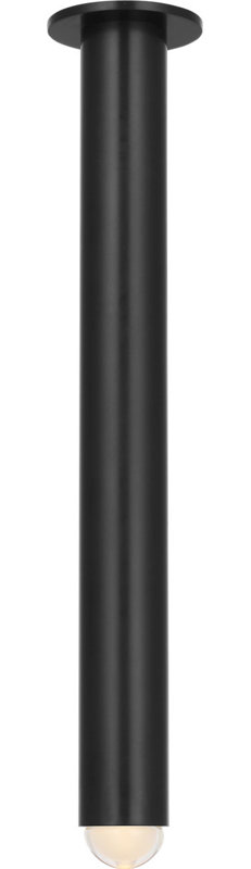 Ebell Flush Mount, Dark Bronze, 24" H x 4.5" W x 4.5" D
