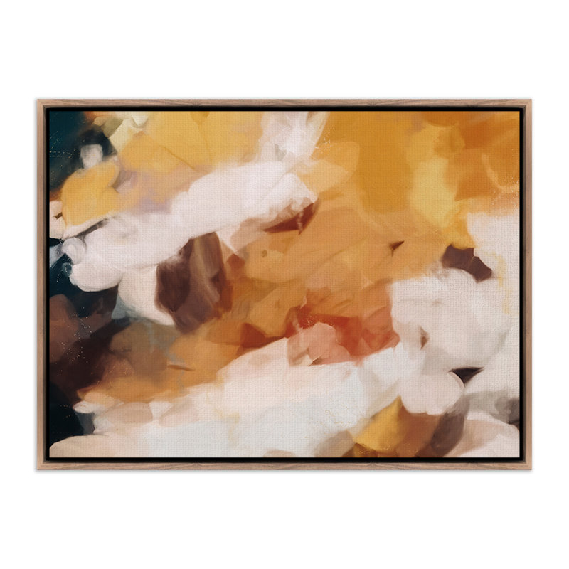 Clay Painting by Patricia Vargas, 24" H x 32" W, Rustic Walnut Framed