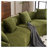 Curved Chenille Compression Double Sofa-67722942