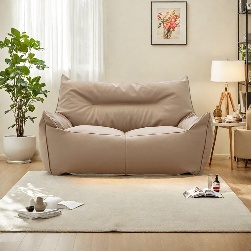 Canapé à billes rétro, H 25,59 po x l 47,24 po x P 35,43 po, Beige