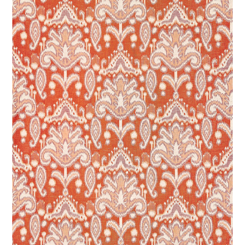 Breeze Kandira Ikat Fabric, Papaya